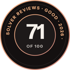 Solver Reviews seal, 71 of 100