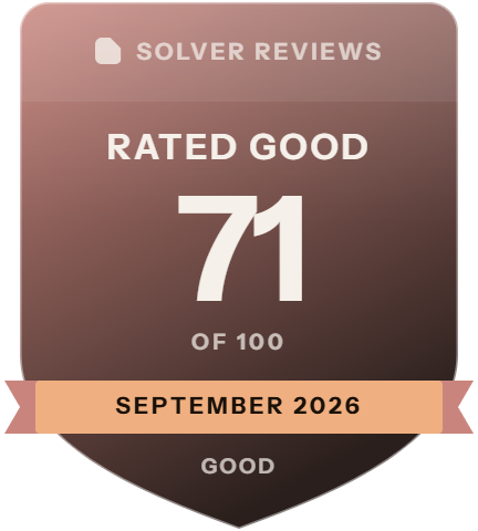2Captcha: rank 5 of 18, 71 of 100 on Solver Reviews