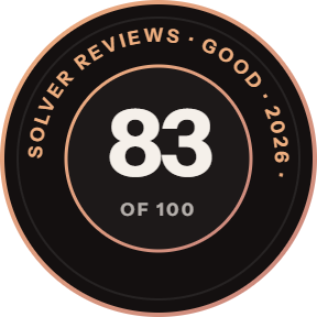 Solver Reviews seal, 83 of 100