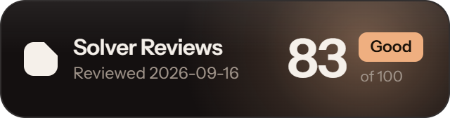 Anti-Captcha: 83 of 100 on Solver Reviews
