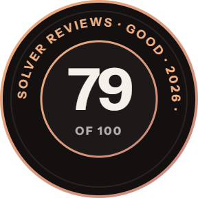 Solver Reviews seal, 79 of 100