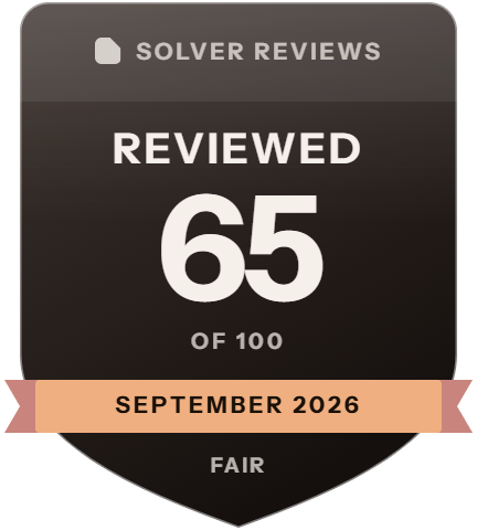 CaptchaSonic: rank 7 of 18, 65 of 100 on Solver Reviews
