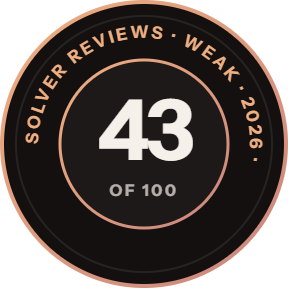 Solver Reviews seal, 43 of 100