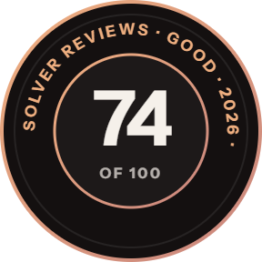 Solver Reviews seal, 74 of 100