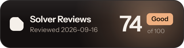 EzCaptcha: 74 of 100 on Solver Reviews