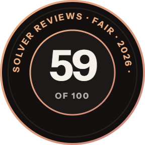 Solver Reviews seal, 59 of 100